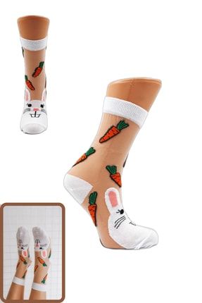 Kadın Desenli Tül Çorap KÇ-TUL2