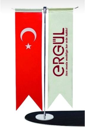 Ergül Mobilya/türk Bayrak T Tip Masa Bayragi Iki Adet.. Ergül bayrak