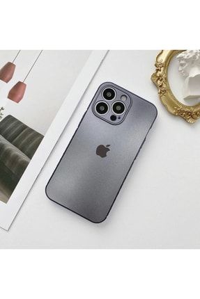 Iphone 11promax Uyumlu Metalik Ultra Ince Kenarları Balpeteği Bezemeli Logolu Kamera Korumalı Kılıf metalik11promax