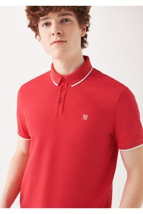 Kırmızı Polo Tişört Regular Fit / Normal Kesim 066039-33203