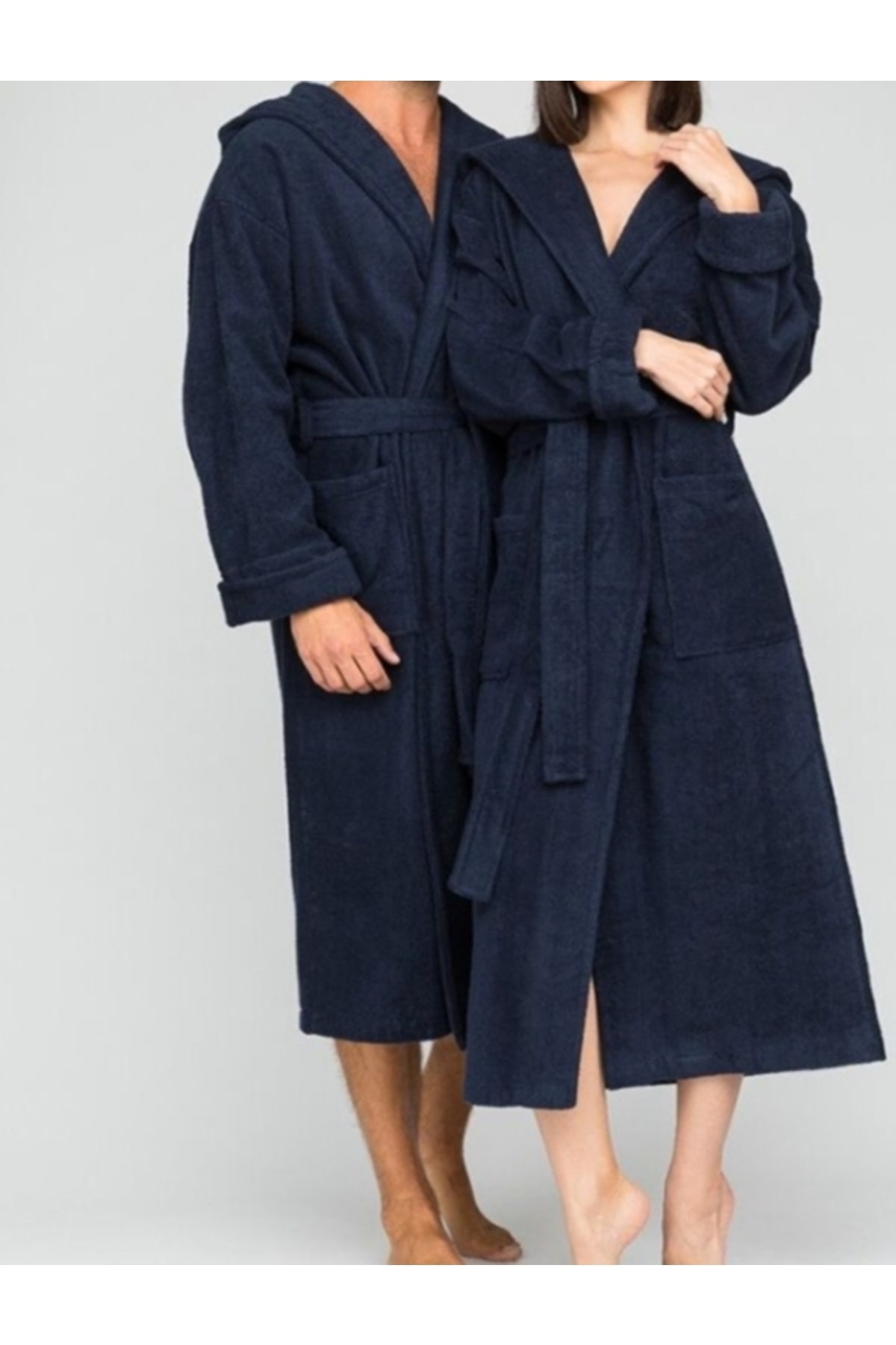 Bornoz Unisex Lacivert — görsel 3