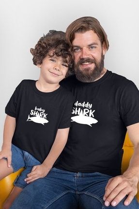 Daddy Baby Shark Baba Oğul Tshirt(tek Ürün Fiyatıdır Kombin Yapmak Için 2 Adet Sepete Ekleyiniz) P15794S6787