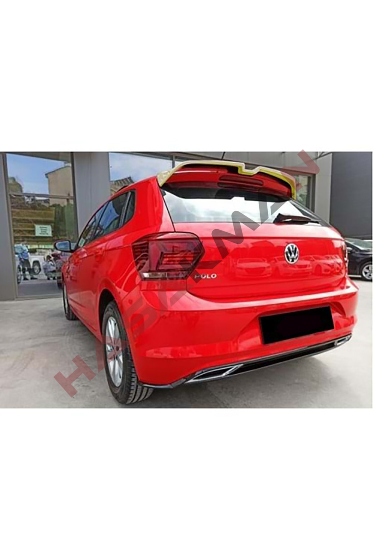 HasAkman Vw Polo Mk6 Oettinger Spoiler Piona Black 2018 2019 2020 Ithal
