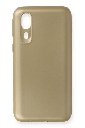 Samsung Galaxy A2 Core Kılıf Soft Yüzeyli Yıkanabilir Silikon Arka Kapak - Gold premier-silikon-GRM-samsung-a2-core