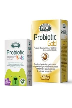 Probiotic Gold 20 Saşe ve Probiotic Kids 30 Tablet NBLPROBIOTIC