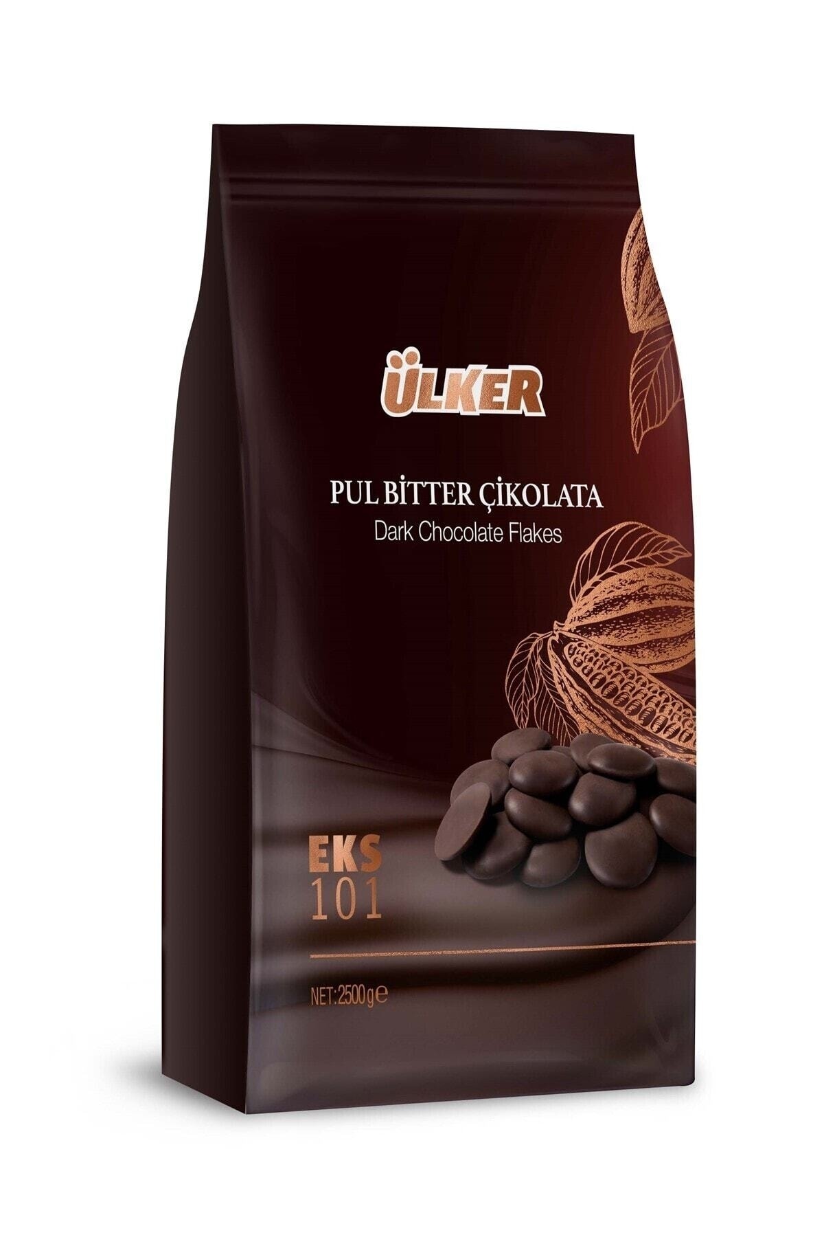 Ülker Bitter Pul Kuvertür Çikolata Eks 101 2,5 Kg