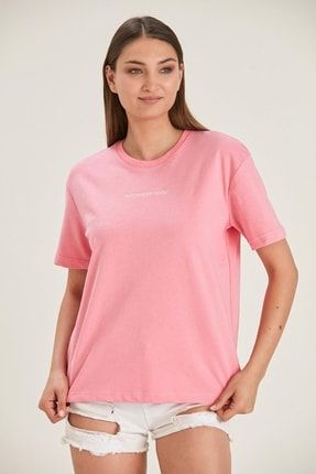 Oversize Fit Nakışlı T-shirt (b22-38500) B22-38500