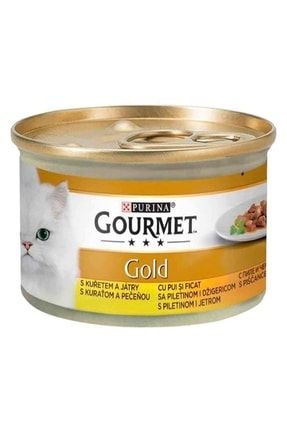 Gourmet Gold Tavuk Ve Ciğerli Kedi Konservesi 85 gr×24 Lü Ea6989