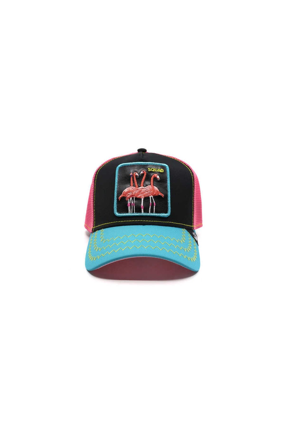 کلاه کپ طرح  فلامینگو صورتی آبی گورین براس Goorin Bros (برند آمریکا)