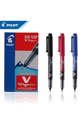 Imza Kalemi Sıgnpen 3'lü Set (siyah-mavi-kırmızı) Sw-vsp-l SW-VSP-L/3