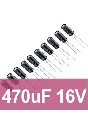 470uf 16v Elektrolitik Kondansatör (10 Adet) H2F5X