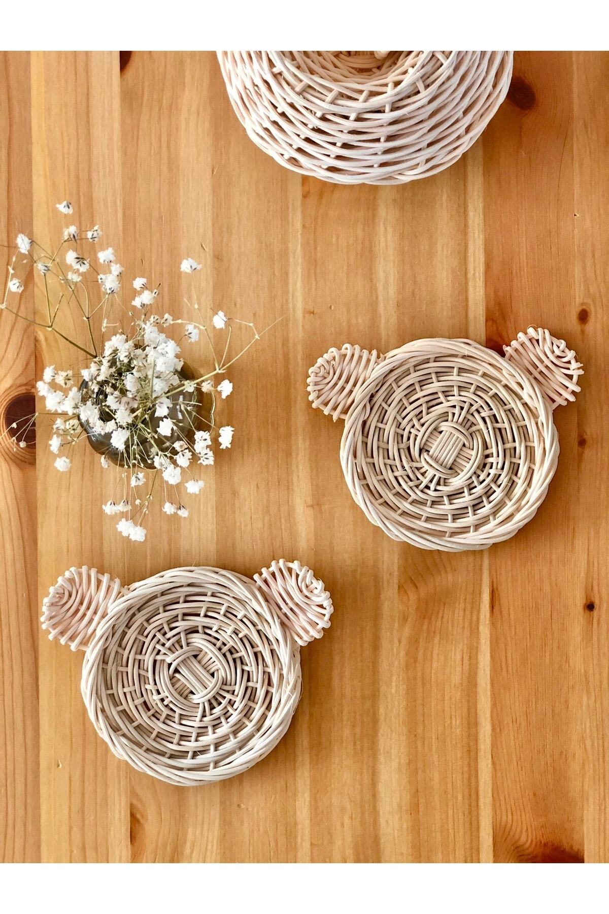 Veneris Design 2’li Rattan Bambu Hasır Kulaklı Duvar Süsü Çocuk Odası Veneris Design 2’li Rattan Bambu Hasır Kulaklı Duvar Süsü Çocuk Odası