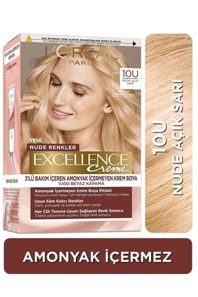 Excellence Creme Nude Renkler Saç Boyası 10u Nude Açık Sarı loreal-sac-boya