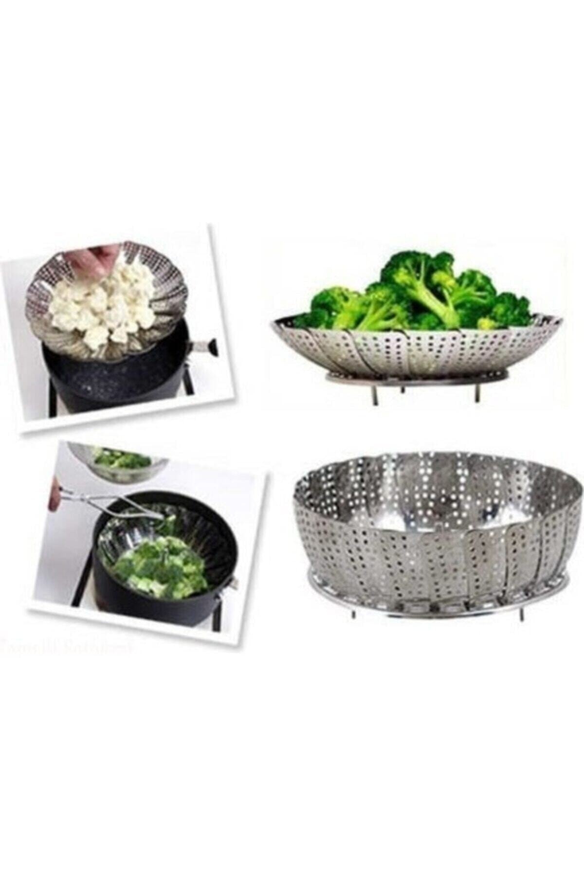 naque Buharda Sebze Pişirme Sepeti Haşlama Aparatı Brokoli Haşlama