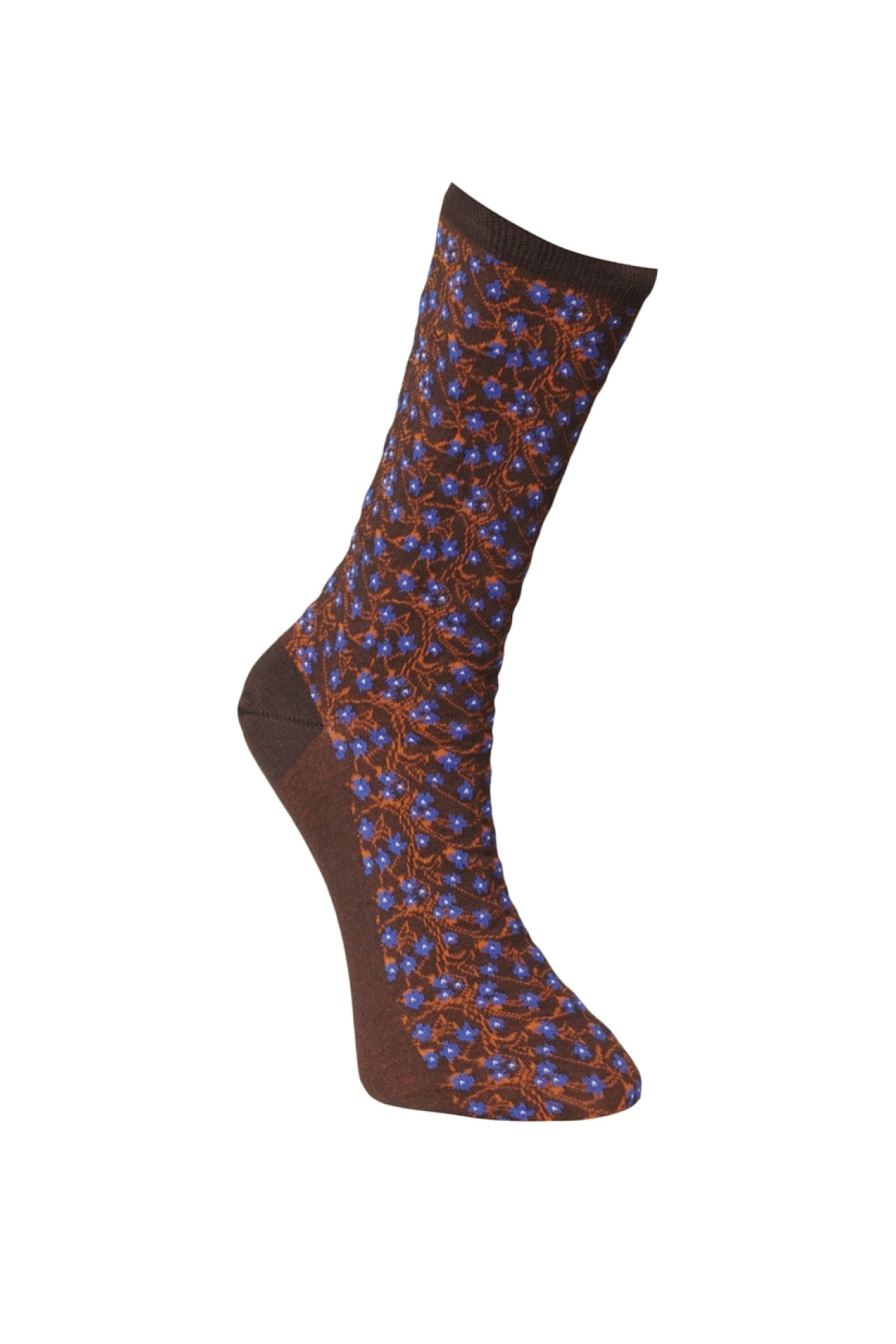 AC&Co / Altınyıldız Classics Erkek Kahverengi-turuncu Desenli Çorap