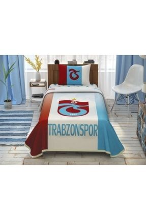 Lisanslı Trabzonspor Striped % 100 Pamuk Tek Kişilik Pike Takımı TSSTRİPEDPİKE