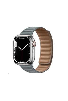 Apple Watch 1 2 3 4 5 6 7 Se 42/44/45 mm Uyumlu Deri Loop Kordon Kayış ED6455