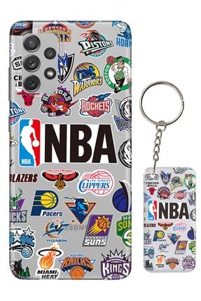 Samsung Galaxy A23 Nba Basketbol Sticker Desenli Silikon Kılıf ES-SGA23-STCKR