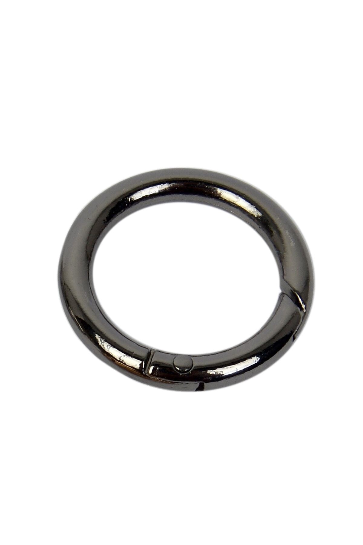 Nildenhobim Anthracite Color Metal Spring Ring - Diameter : 2.5 Cm ( 10 Pieces)