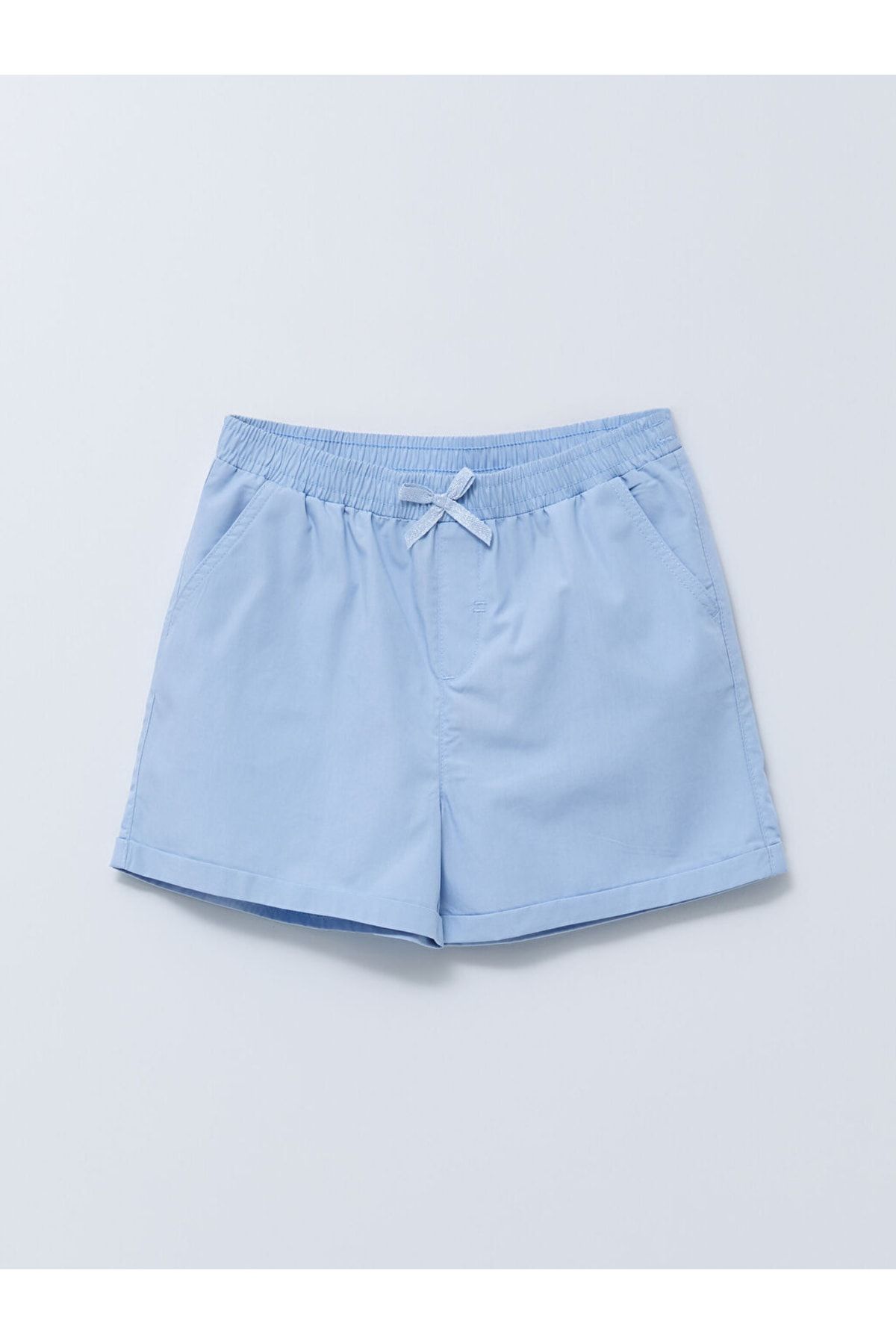 LC Waikiki-Basic Poplin Girl's Shorts with Elastic Waist 1