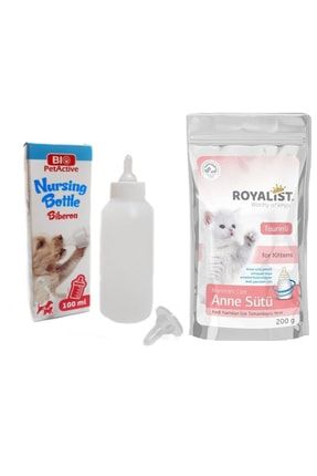 Royalist Yavru Kedi Süt Tozu Anne Sütü Biberon 100 ml Biberon Yedek Başlıklı (ROYALİST FARKI İLE) GPET135R1
