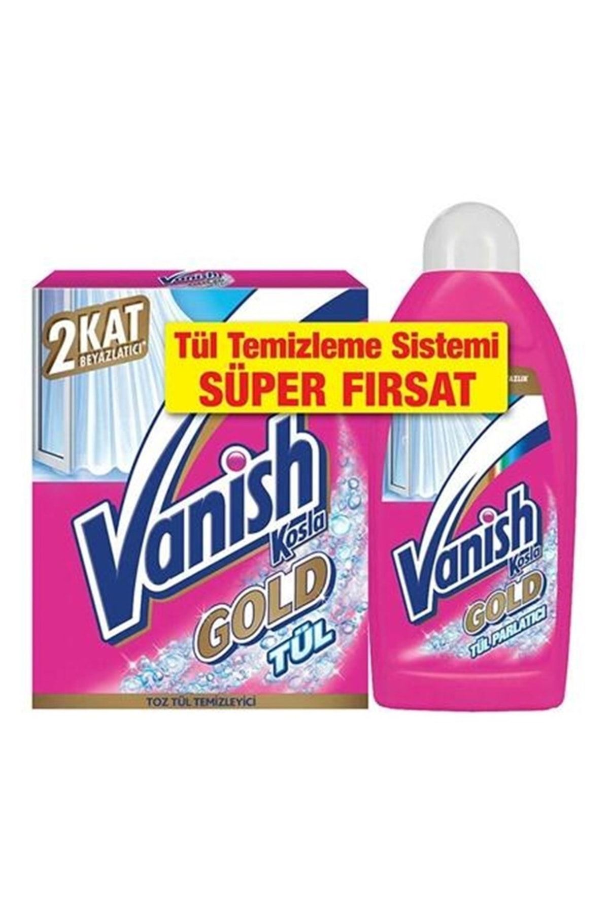Vanish Kosla Tül Beyazlatıcı 450 Gr Gold + Tül Parlatıcı 450 Ml
