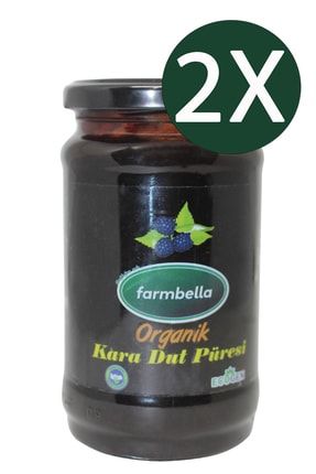 Organik Karadut Püresi 360 Gr (organic Black Mulberry Özü Kara Dut) - 2'li Set FAR.452673.2
