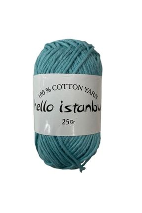 Hello Istanbul Jeans Cotton Yarn Pamuk Amigurumi Punch El Örgü Ipliği 25 Gr helloist25