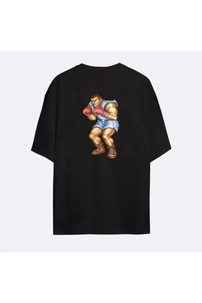 Street Fighter Baskılı Oversize Tişört (balrog) STFB001