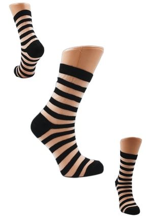 Kadın Desenli Tül Çorap KÇ-TUL6