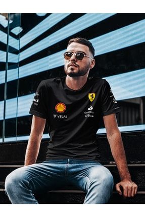 Scuderia Ferrari F1 Team 2022 V2 Siyah T-shirt ZEP1330