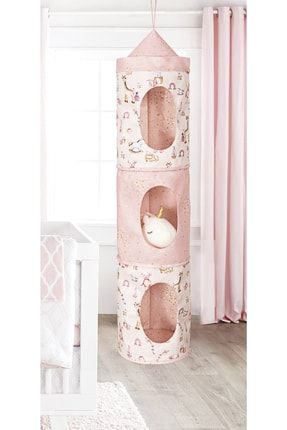 3 Gözlü Bebek Organizer Düzenleyici 22x90 Çok Amaçlı Düzenleyici (PEMBE) 22x90Bebek