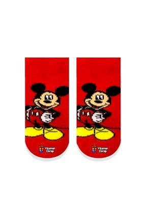 Mickey Mouse Havlu Kaydırmaz Çocuk Çorap VC120015