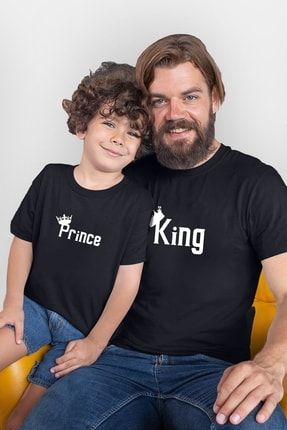 Baba Oğul King Prince Tshirt(tek Ürün Fiyatıdır Kombin Yapmak Için 2 Adet Sepete Ekleyiniz) P15795S1388