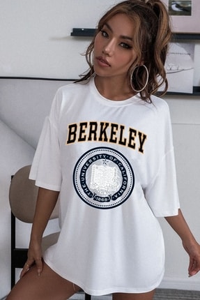 Berkeley Baskılı Tasarım Tshirt TSH-Gri-Berkeley