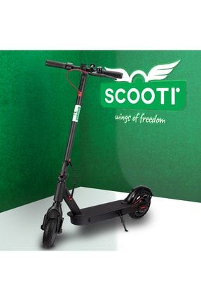 Siyah Katlanabilir Farlı Elektrikli Scooter SCOOTI SC-33B