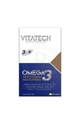 Vitatech Omega 3 Multivitamin Ve Mineral Ginseng 30 Kapsül 157297