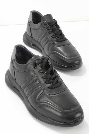 Siyah Leather Erkek Casual Ayakkabı E01107800103