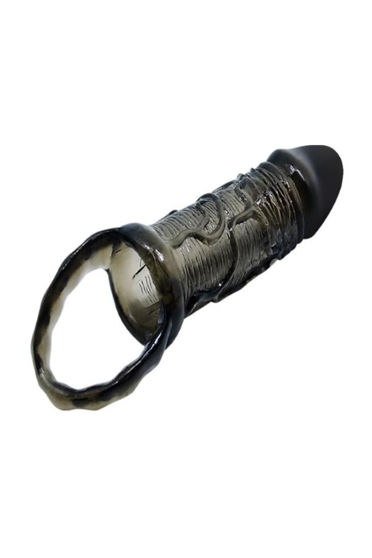 Breyden 16 Cm Siyah Zenci Uzatmalı Silikon Penis Kılıfı Dildo