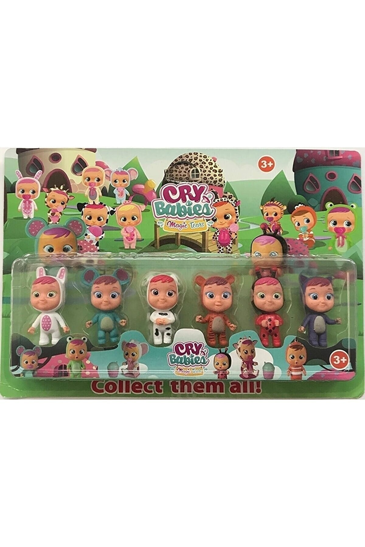 Genel Markalar Cry Babies 6 li Figür Oyuncak Set - Collect Them