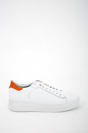 Beyaz Erkek Deri Spor Ayakkabı GRD009