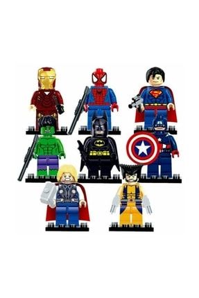 8 Adet Lego Uyumlu Süper Kahramanlar Aksesuarlar Dahildir 44r33 8