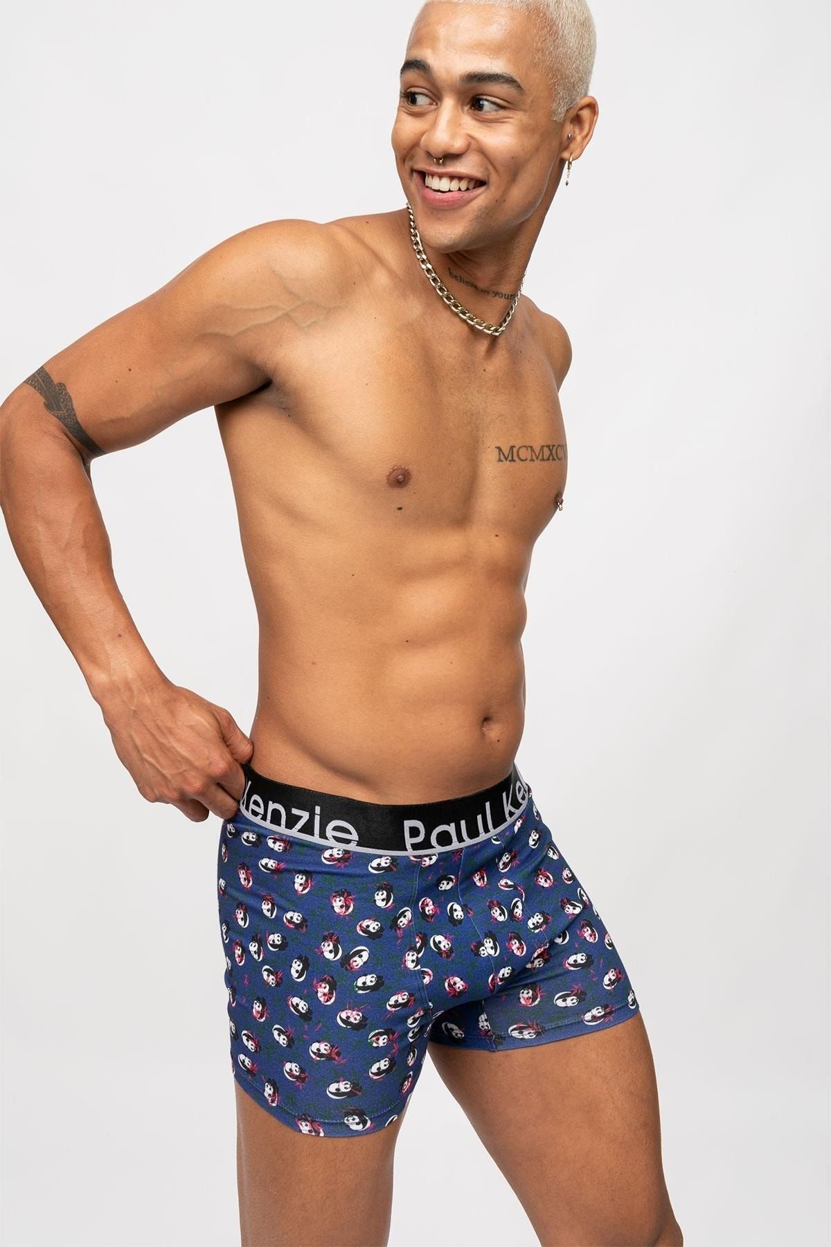 Paul Kenzie-Unique Effect Patterned Men's Boxers - Panda 3