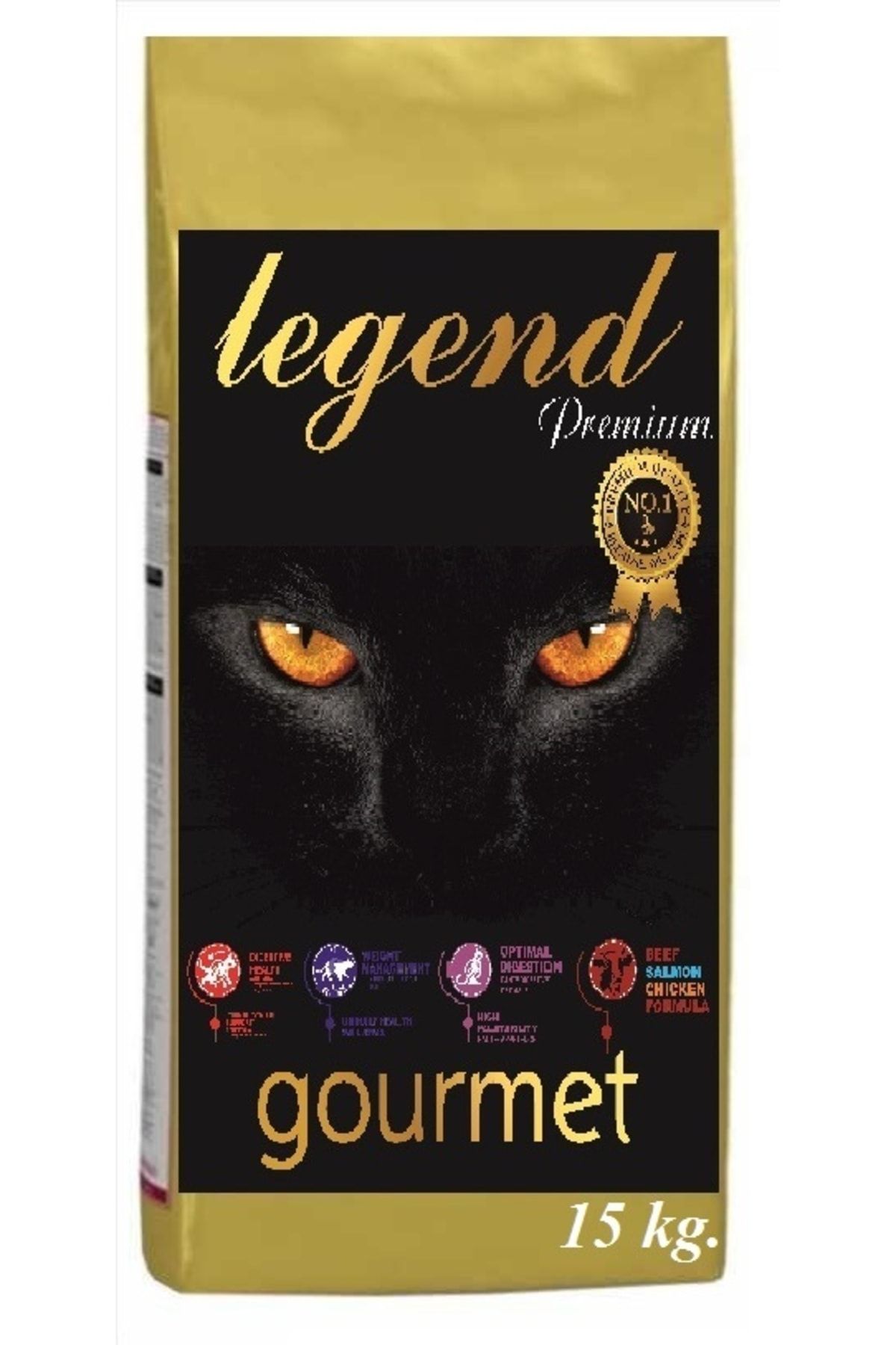 Legend Gold Gourmet Düşük Tahıllı Kuzu Etli Ve Somonlu Balıklı Yetişkin Kedi Maması 15 Kg (gdo'suz)