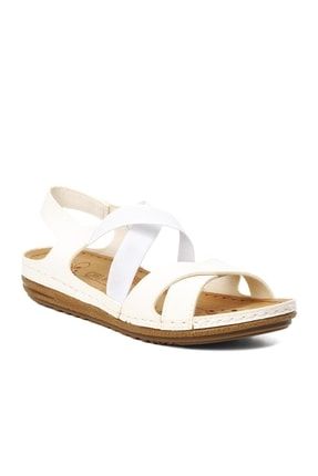 140741 Beyaz Comfort Kadın Sandalet WP-0000000012610