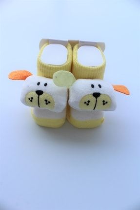 Bebek Sevimli Hayvan Çıngıraklı Çorap / Rattle Socks ÇOU8541.Mavi.0-3