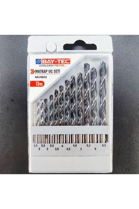 Bay-tec Hss Matkap Uçları 13 Parça Profesyonel Set Metal Delme 5626234