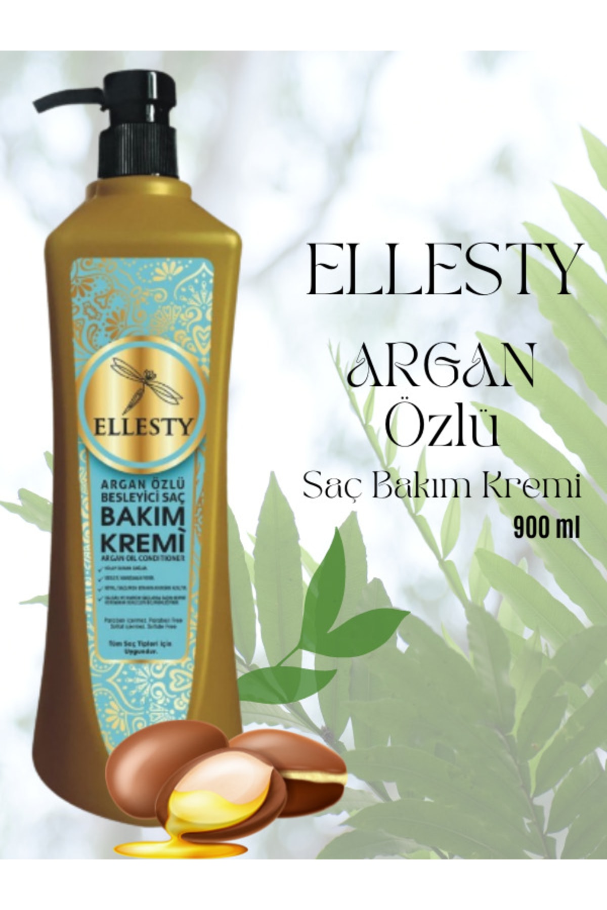 Argan Yağı Saç Kremi 900ml — تصویر 4 از 7