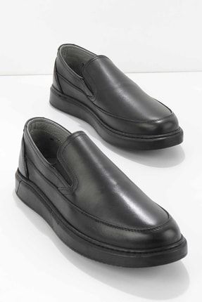 Siyah Leather Erkek Casual Ayakkabı E01951185003