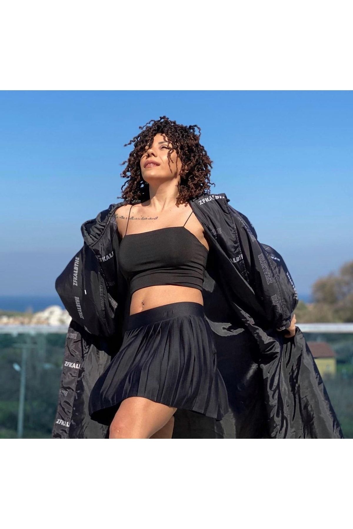 NUNU365COM Fustă Plisată Cu Pantaloni Scurți De Tenis Femeie - M